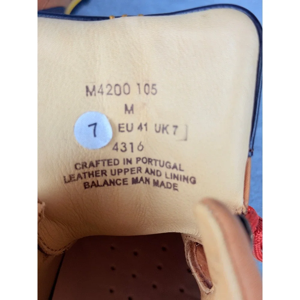 Samuel Hubbard Mt Tam Hiking Boots Mens 7 Brown Saddle Bag Tan Leather Comfort